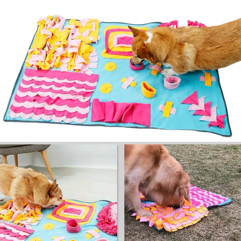 Dog cat  pet sniffing mat consumes energy and relieves stress by sniffing