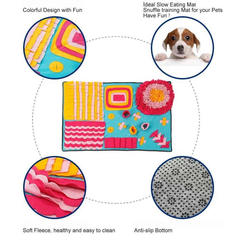 Dog cat  pet sniffing mat consumes energy and relieves stress by sniffing